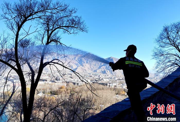 12月6日，布達(dá)拉宮消防救援大隊(duì)在布達(dá)拉宮山體林草區(qū)域開展?jié)窕ぷ鳌！㈣?攝